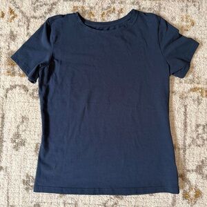 Pact Women's Organic Cotton Softspun Crew Neck T-shirt Navy Size XS